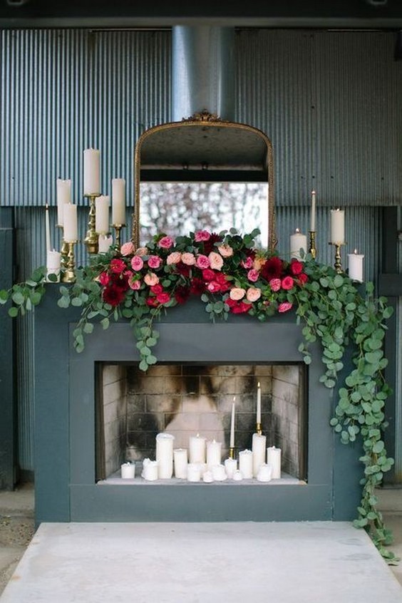 Eucalyptus Wedding Backdrop Idea