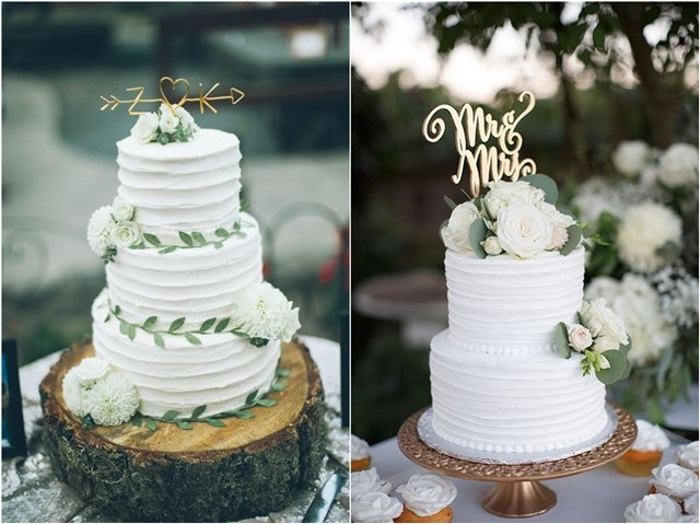 Greenery wedding cake ideas