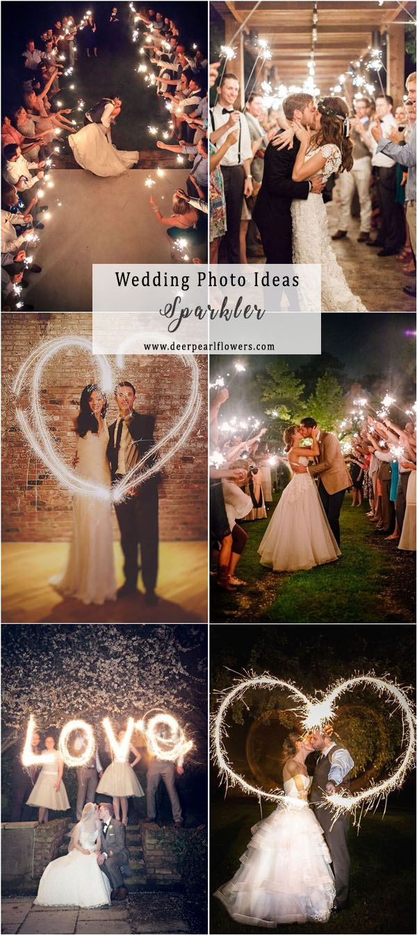 Night wedding photo ideas