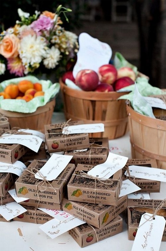 country wedding favors