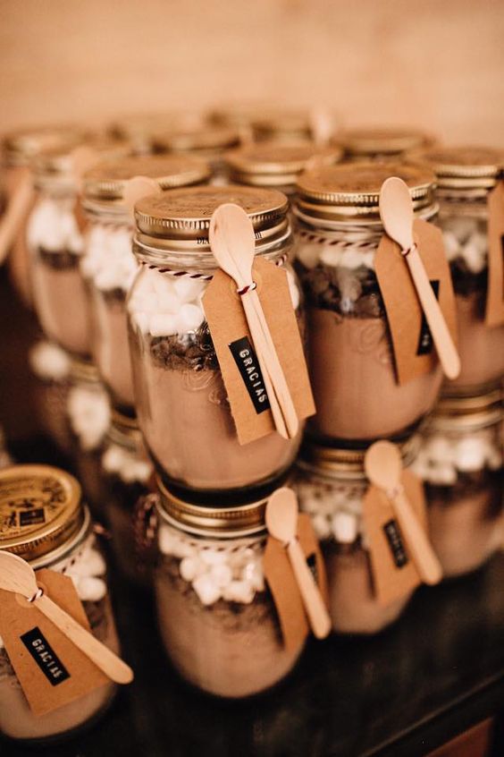 rustic fall wedding favor idea