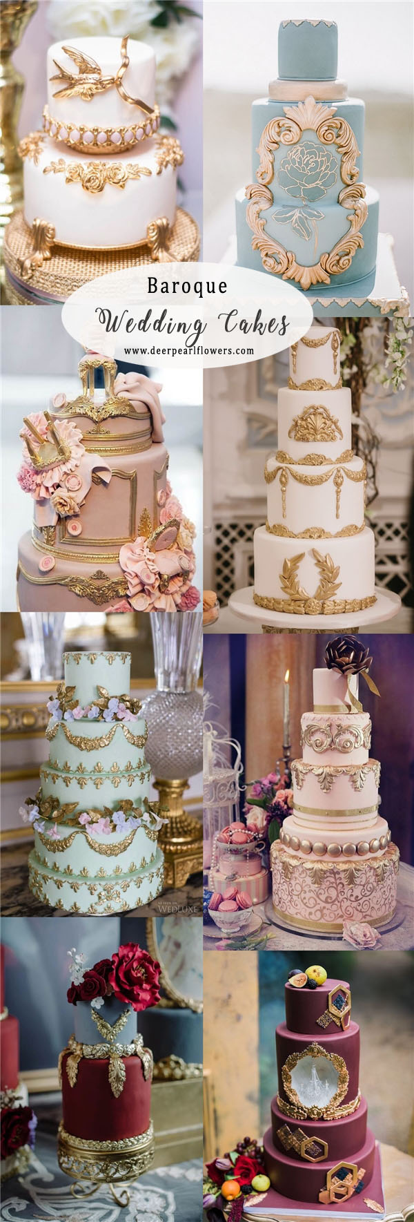 vintage baroque wedding cakes