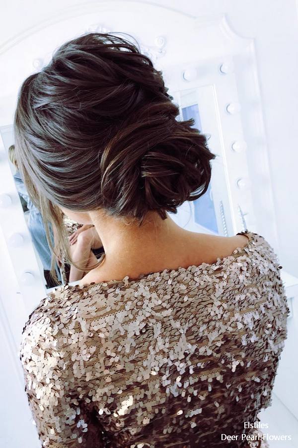 Elstiles long wedding updo hairstyles for bride