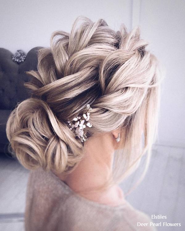 Elstiles long wedding updo hairstyles for bride