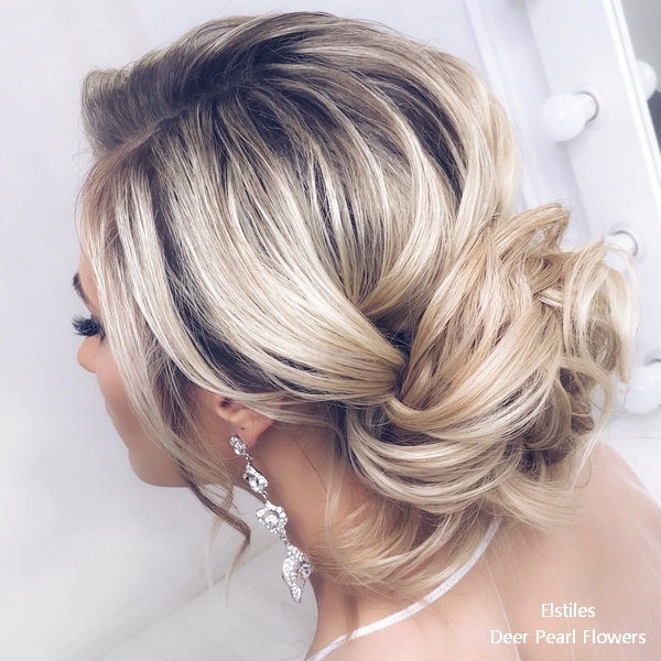 Elstiles long wedding updo hairstyles for bride