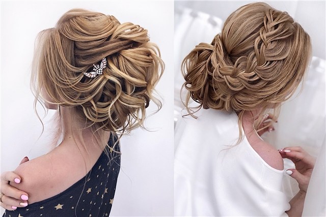 Elstiles long wedding updo hairstyles for bride