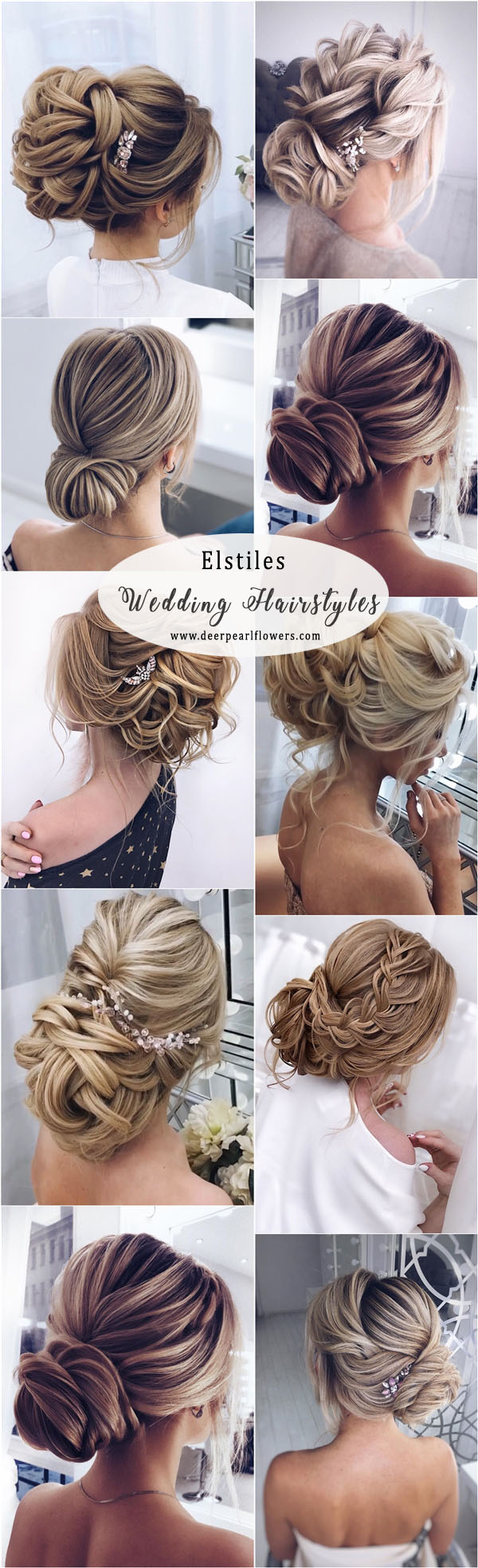 Elstiles long wedding updo hairstyles for brides
