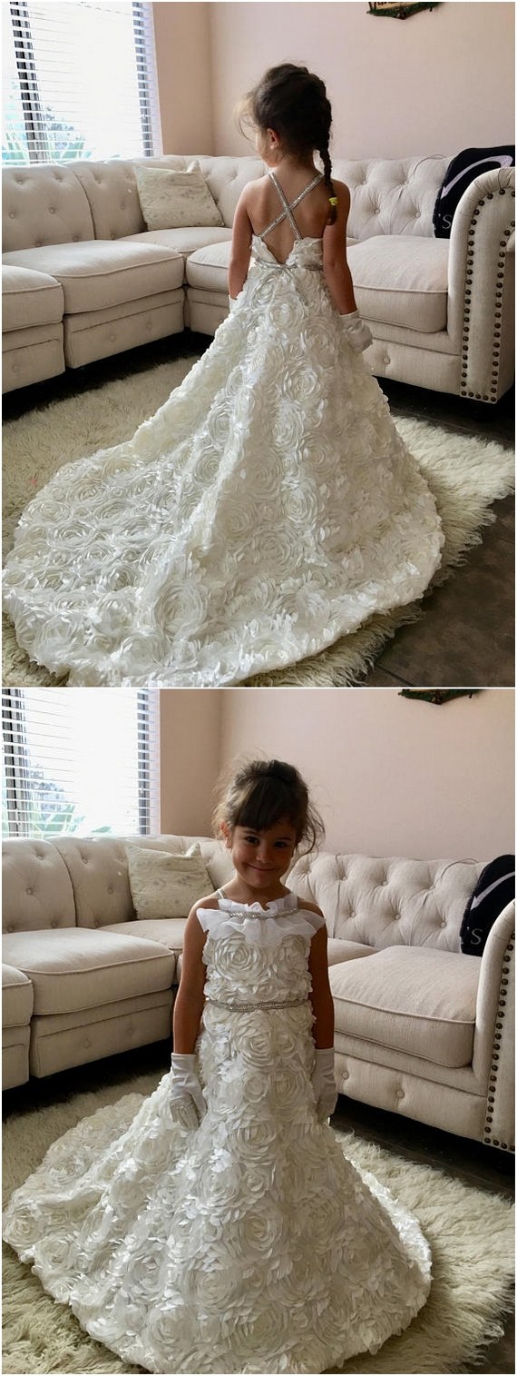 Rosets Flower Girl Dress