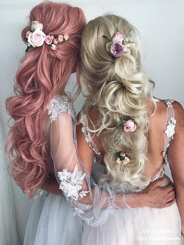 Ulyana Aster Long Bridal Hairstyles for Wedding