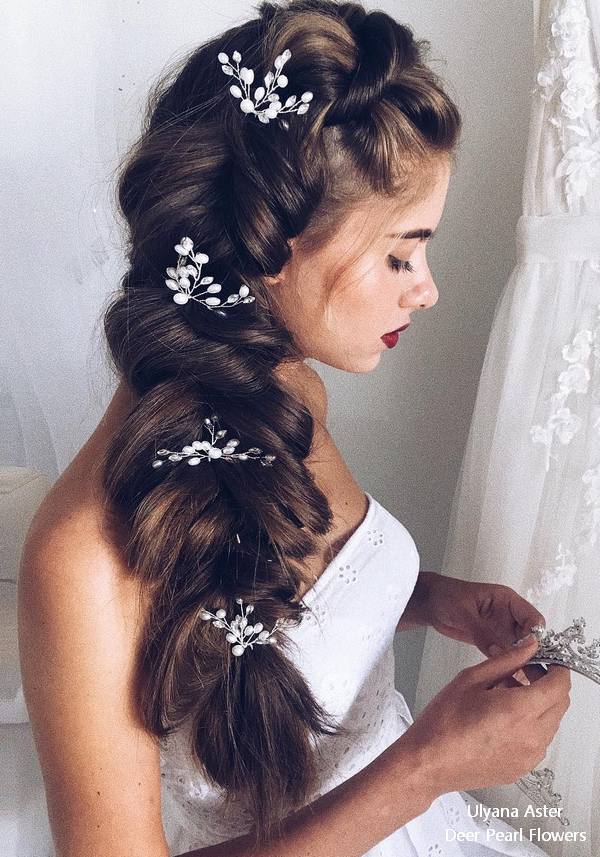 Ulyana Aster Long Bridal Hairstyles for Wedding