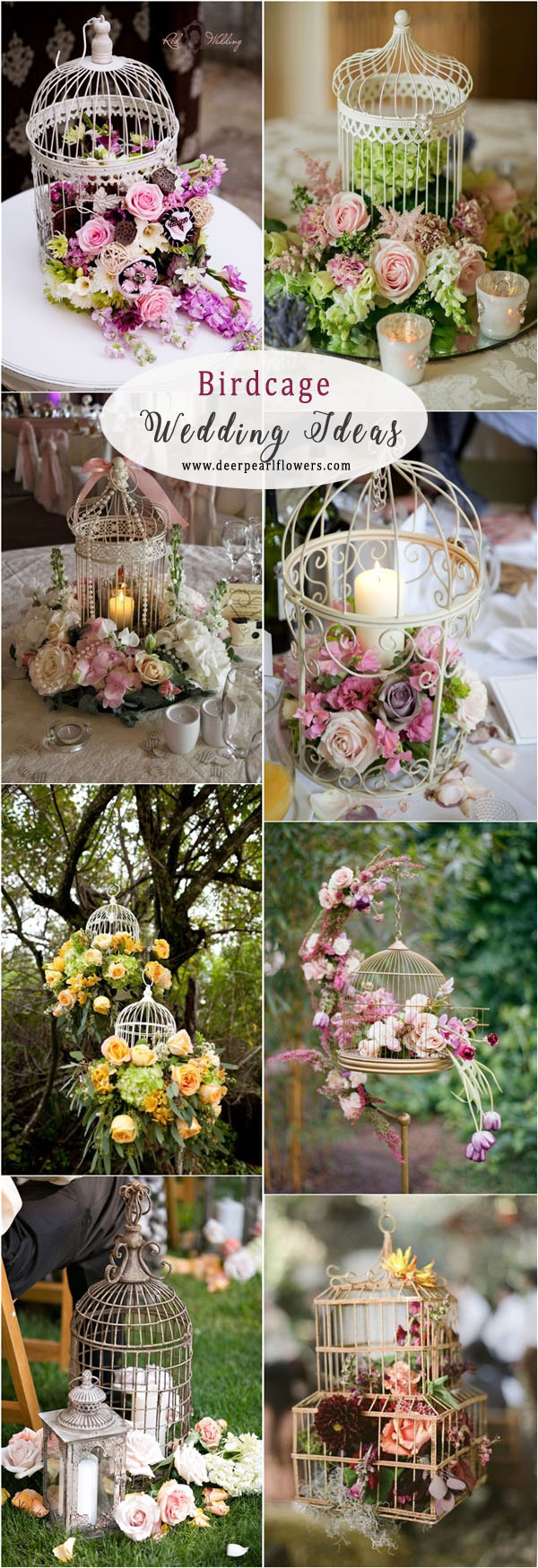 Vinatge birdcage wedding ideas