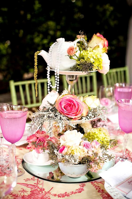 vintage teapot and teacup wedding ideas