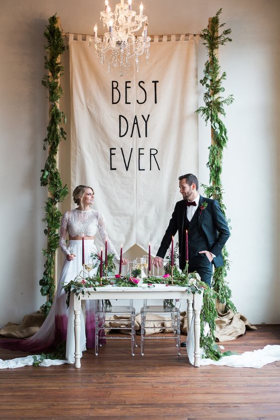 Best Day Ever wedding inspo