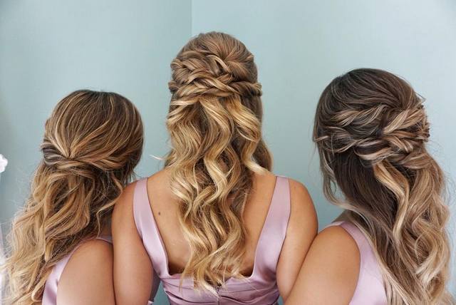 Half up half down wedding hairstyles from Heidi Marie Garrett