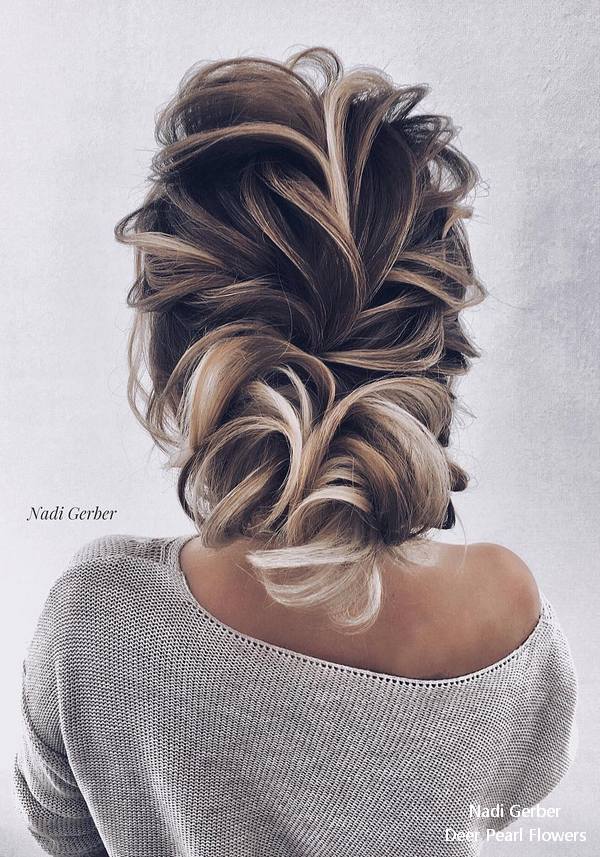 Nadi Gerber Long Wedding Hairstyles and Updos for Bride