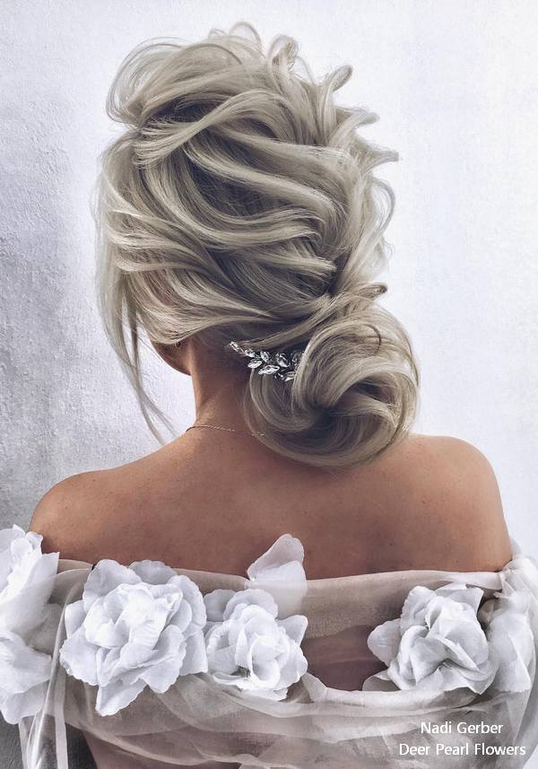 Nadi Gerber Long Wedding Hairstyles and Updos for Bride