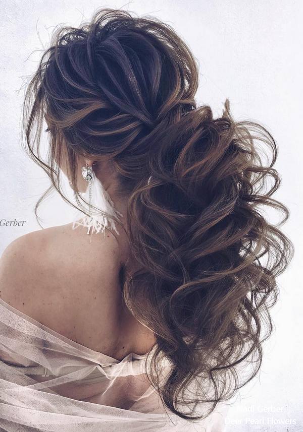 Nadi Gerber Long Wedding Hairstyles and Updos for Bride