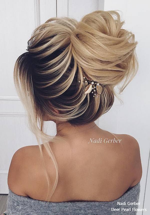 Nadi Gerber Long Wedding Hairstyles and Updos for Bride