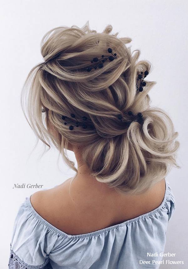 Nadi Gerber Long Wedding Hairstyles and Updos for Bride