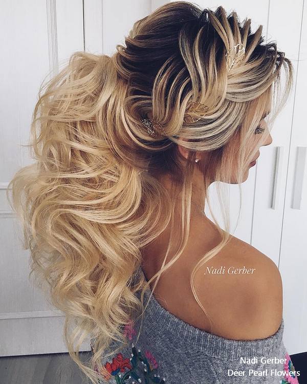 Nadi Gerber Wedding Hairstyles and Updos for Long Hair