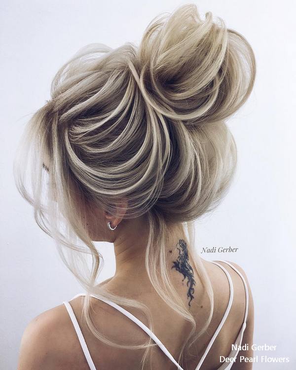 Nadi Gerber high updo wedding hairstyles