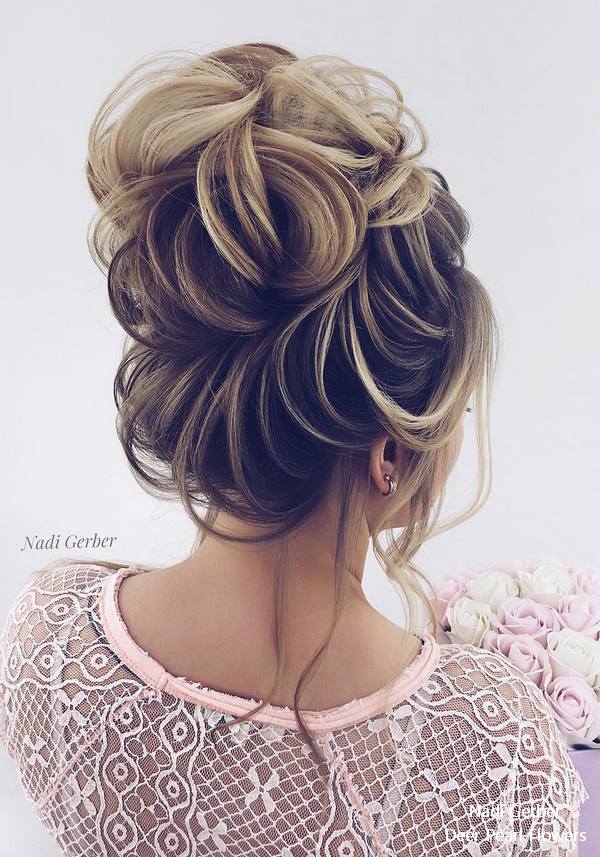 Nadi Gerber high updo wedding hairstyles