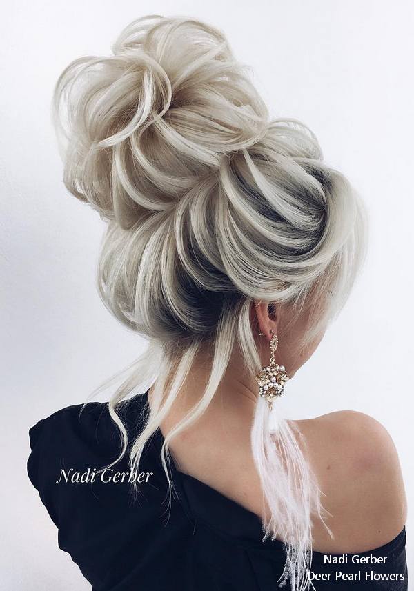 Nadi Gerber high updo wedding hairstyles