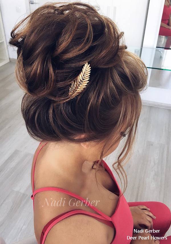 Nadi Gerber high updo wedding hairstyles