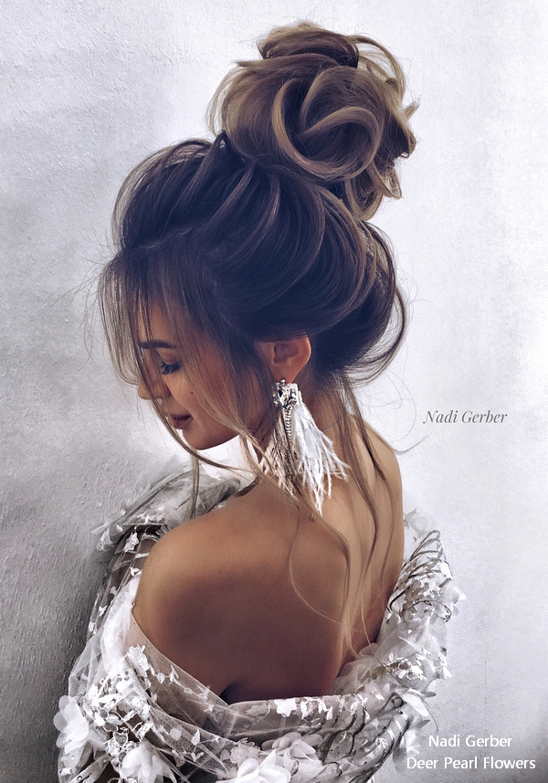 Nadi Gerber high updo wedding hairstyles