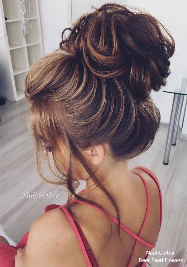 Nadi Gerber high updo wedding hairstyles