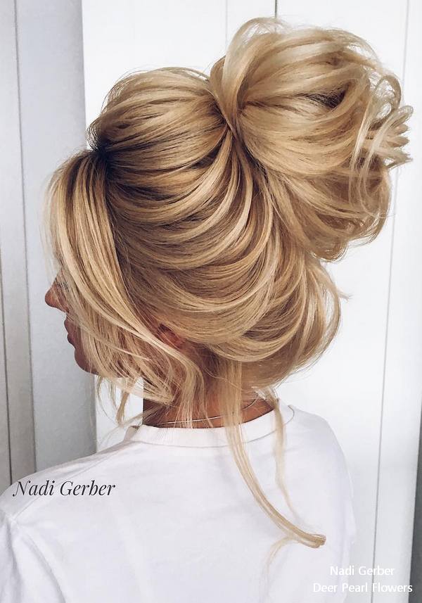 Nadi Gerber high updo wedding hairstyles