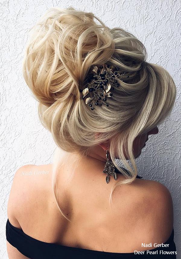 Nadi Gerber high updo wedding hairstyles