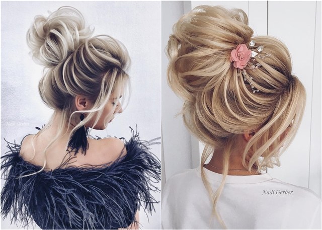 20 High Bun Wedding Updo Hairstyles for Long Hair