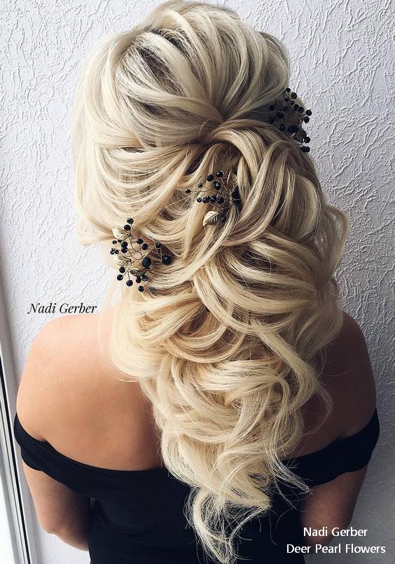 Nadi Gerber long wavy wedding hairstyles