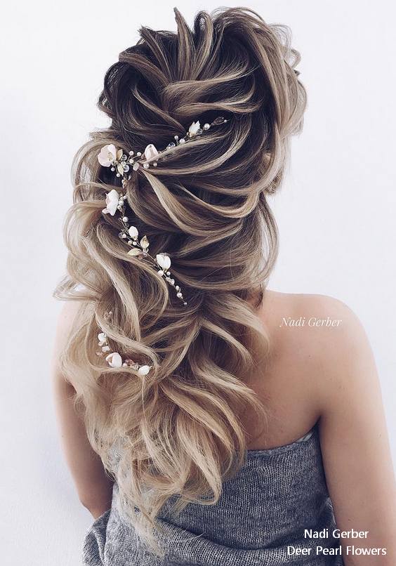 Nadi Gerber long wavy wedding hairstyles