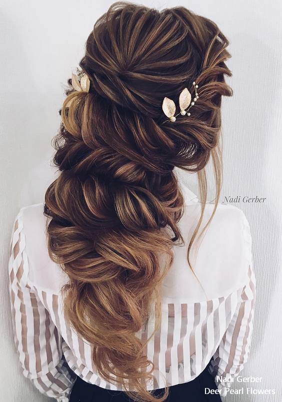 Nadi Gerber long wavy wedding hairstyles