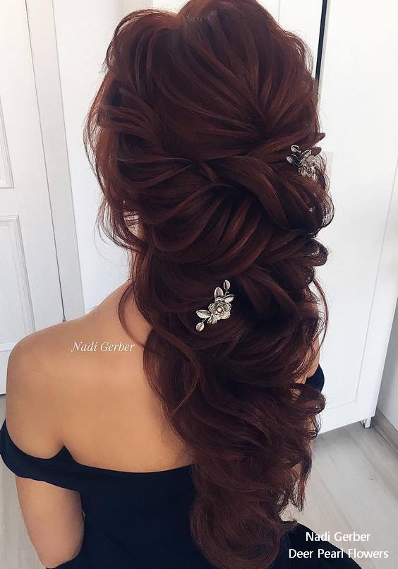 Nadi Gerber long wavy wedding hairstyles