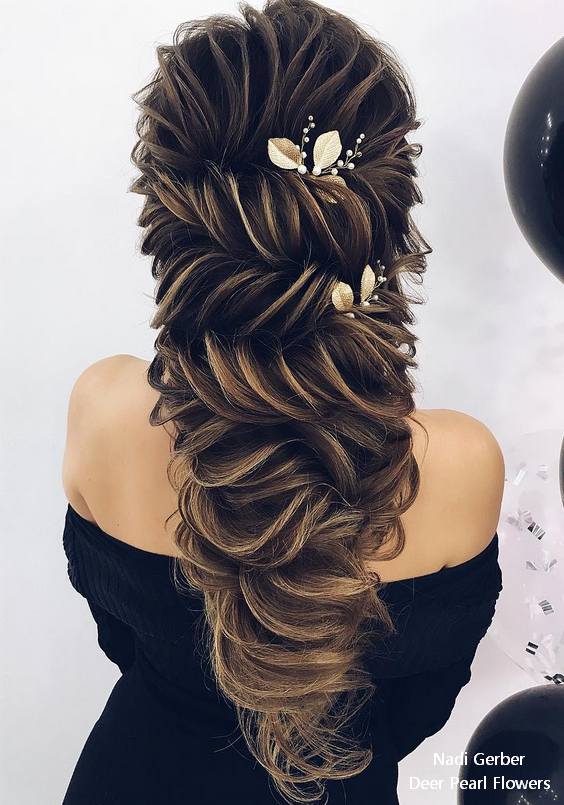 Nadi Gerber long wavy wedding hairstyles