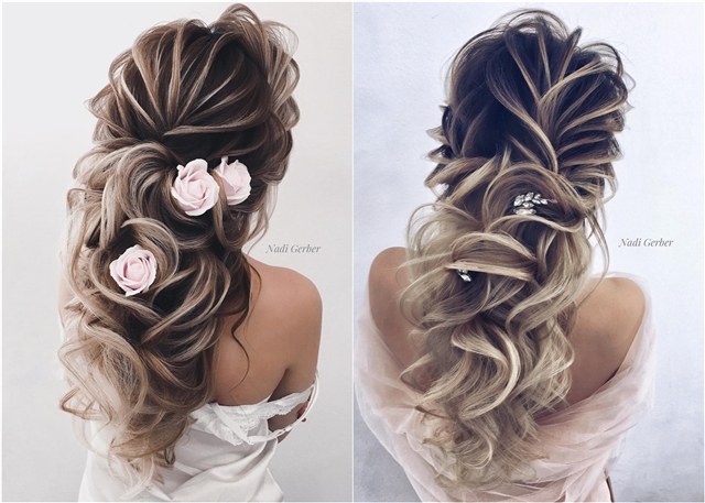 Nadi Gerber long wavy wedding hairstyles