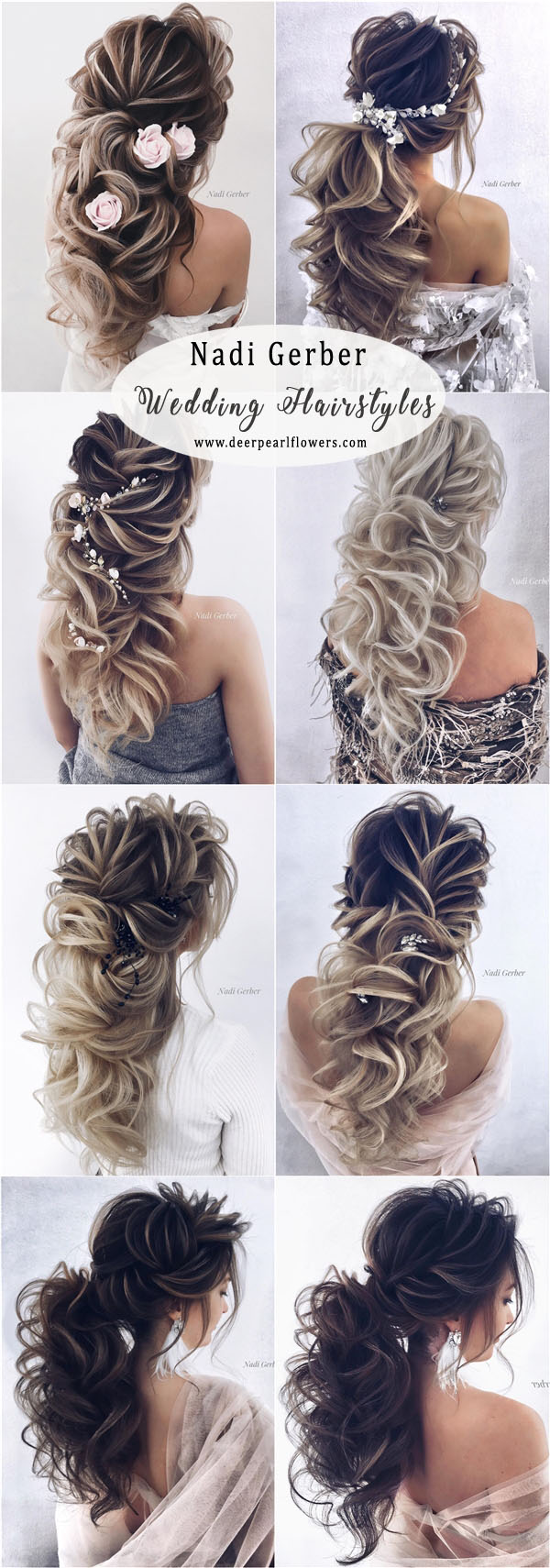 long wavy wedding hairstyles from Nadi Gerber