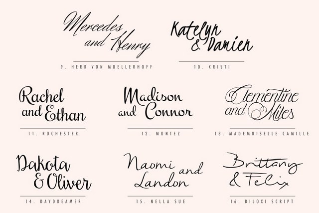 80+ Free Calligraphic Script Fonts for Wedding Invitations 2024