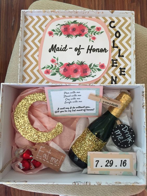 Fun DIY way to ask your bridesmaids and maid of honor