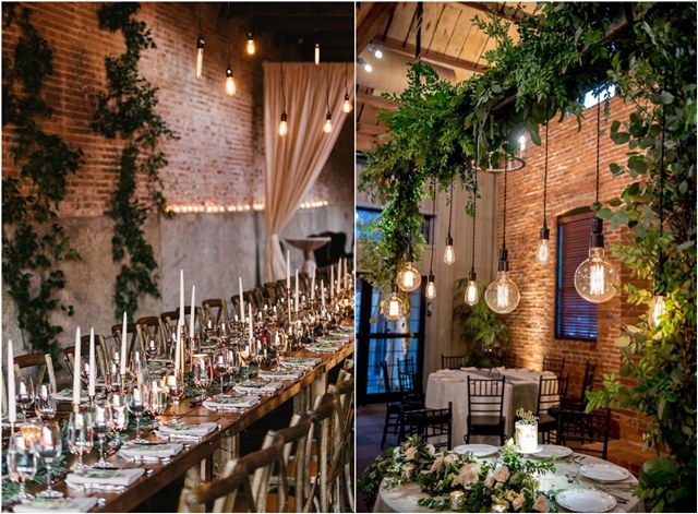 Industrial and rustic wedding decor ideas