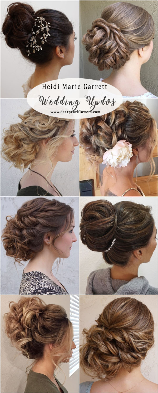 Long Updos wedding hairstyles from Heidi Marie Garrett