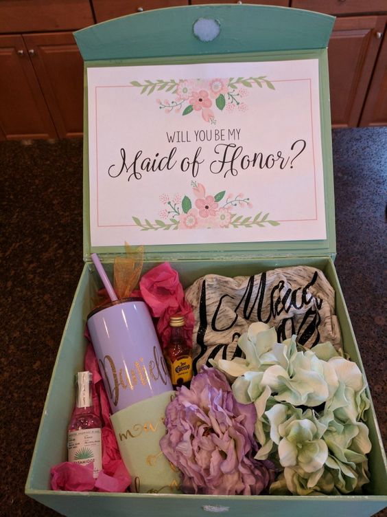 Maid of Honor Proposal Box