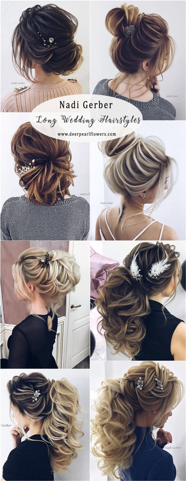 Wedding Hairstyles and Updos for Long Hairs from Nadi Gerber