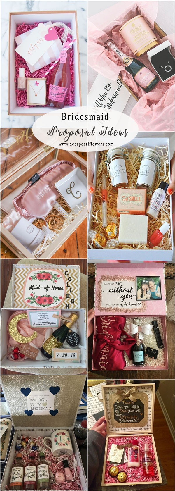 Bridesmaid proposal wedding box idea