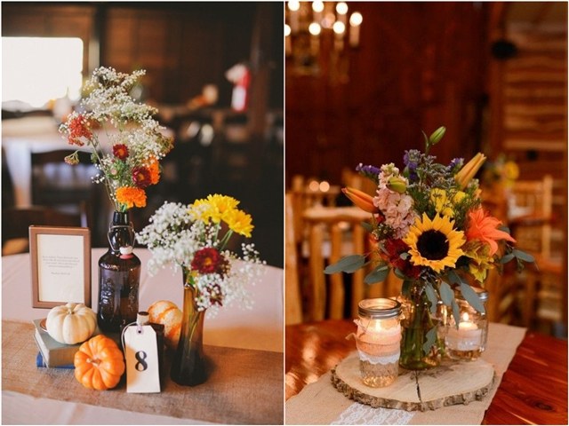 fall wedding centerpiece ideas