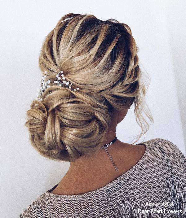 Braided wedding updo hairstyles from xenia_stylist