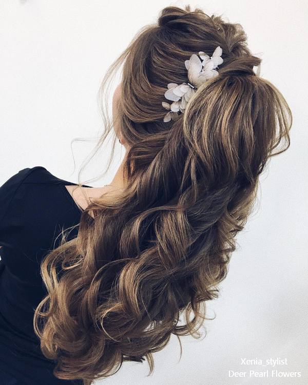 Long High Ponytail Wedding Guest hairstyle